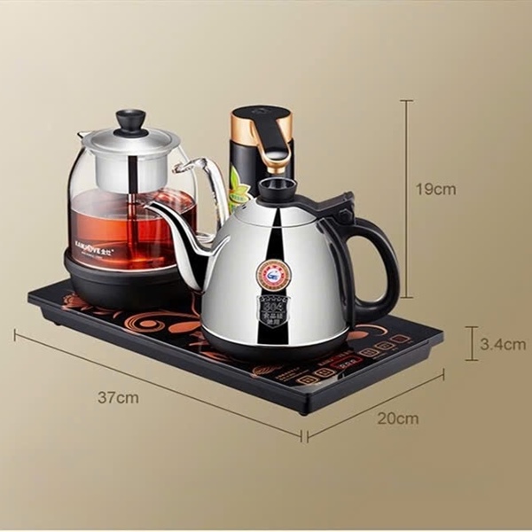 Bếp Trà Điện Kamjove Inox Đen Tích Hợp 2 Siêu Đun Trà K905 - Ảnh 4