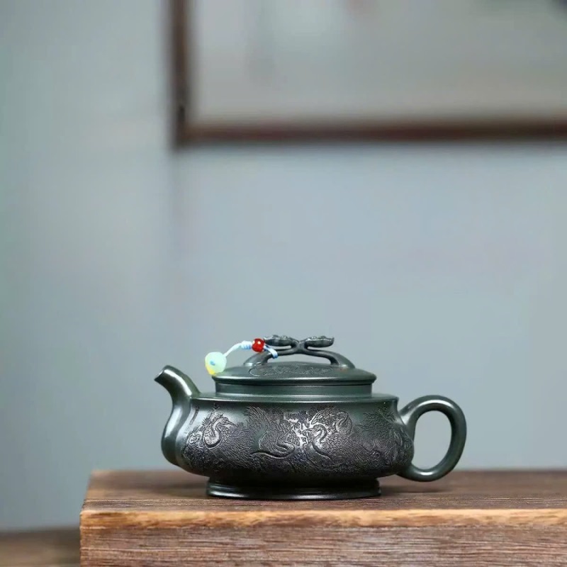 Ấm tử sa lục nê hư biến 320ml ATSM09