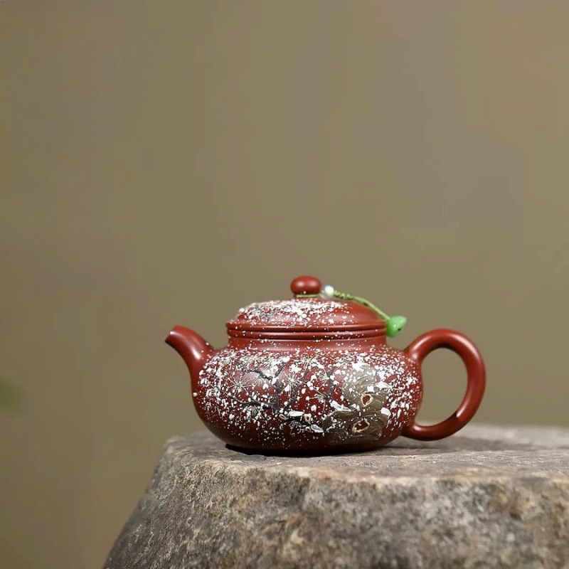 Ấm tử sa tử nê biển phúc họa bạch tùng 260ml ATSM17