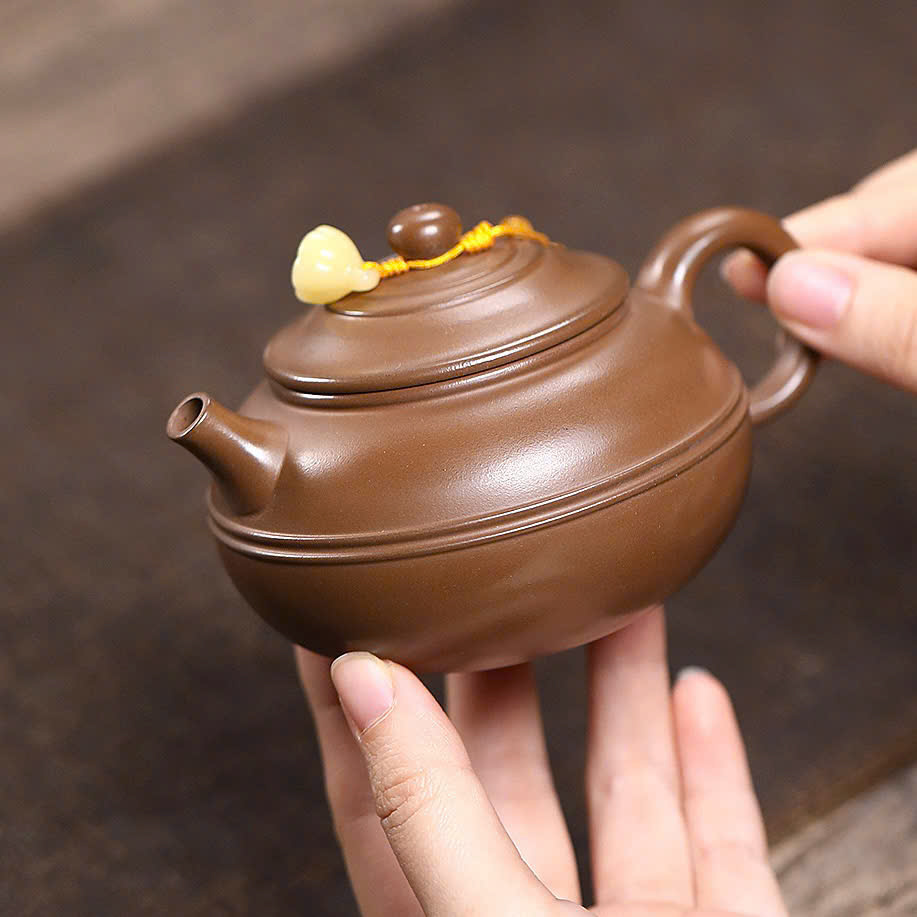 Ấm Trà Tử Sa Nghi Hưng Đáy Tào Thanh Văn Đán Trơn 200ml ATSM57 - Ảnh 2