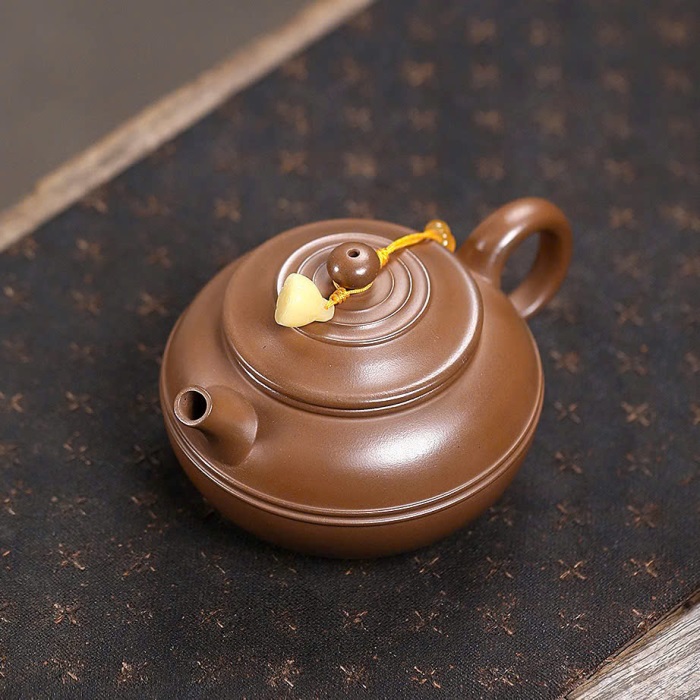 Ấm Trà Tử Sa Nghi Hưng Đáy Tào Thanh Văn Đán Trơn 200ml ATSM57 - Ảnh 3