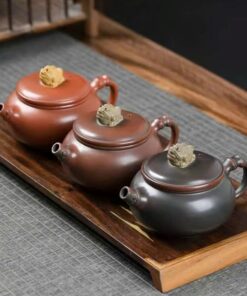 Ấm Nê Hưng Đức Trung Trúc Đoạn Thiềm Thừ Ngự Nắp 250ml AKC134