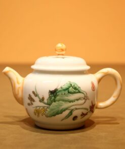 Ấm Sứ Cảnh Đức Ngũ Thái Vẽ Tay "Của Cải" 300ml AS127