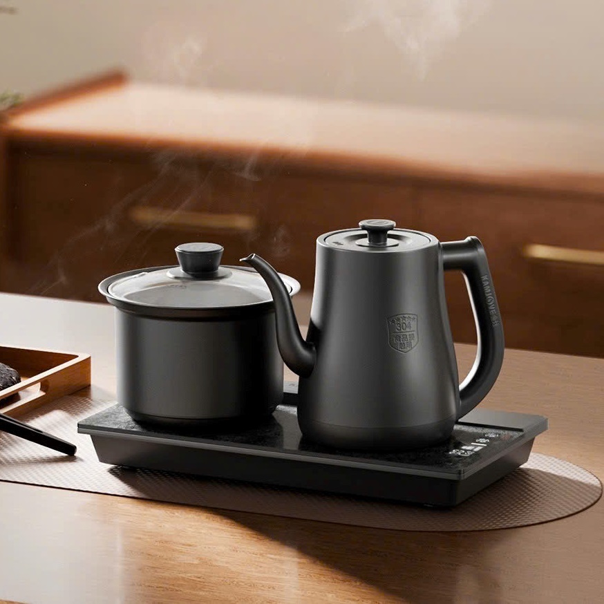 Bếp Điện Đôi Bơm Âm Inox 304 Kamjove Màu Đen R9