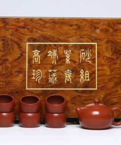 Bộ Ấm Tử Sa Tây Thi Trơn Đại Hồng Bào Đất Cũ 6 Chén 220ml AT202