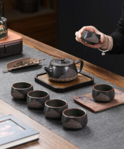 Bộ ấm trà tử sa nê hưng đức trung  AT106