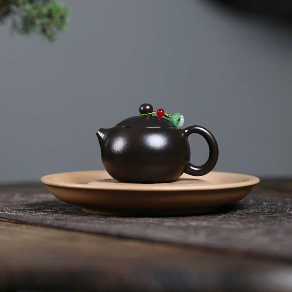 Ấm Tử Sa Hắc Nê Tây Thi Trơn 100ml ATSM28