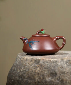 Ấm Tử Sa Thạch Biều Đáy Tào Thanh Trúc Đoạn 230ml ATSM30