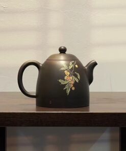 Ấm Nê Hưng Đen Dáng Tần Quyền Trà Trúc 220ml AKC304