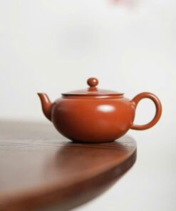 Ấm Nê Hưng Thang Bà Hồ Lô Tôn Đỏ Trơn 130ml AKC307