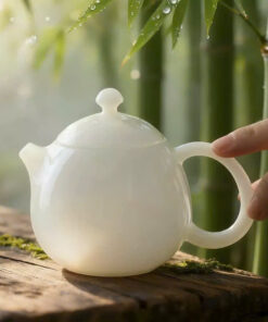 Ấm Trà Sứ Men Ngọc Dáng Long Đán 180ml AS92