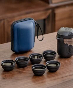 Bộ Ấm Trà Du Lịch Trơn 6 Chén AT309