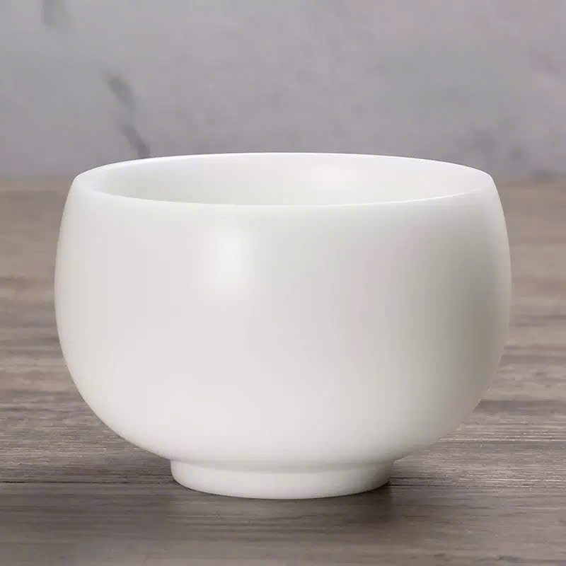 Chén Sứ Trắng Ngọc Đáy Bẹt 3 Hoạ Tiết 100ml CS03 - Ảnh 2