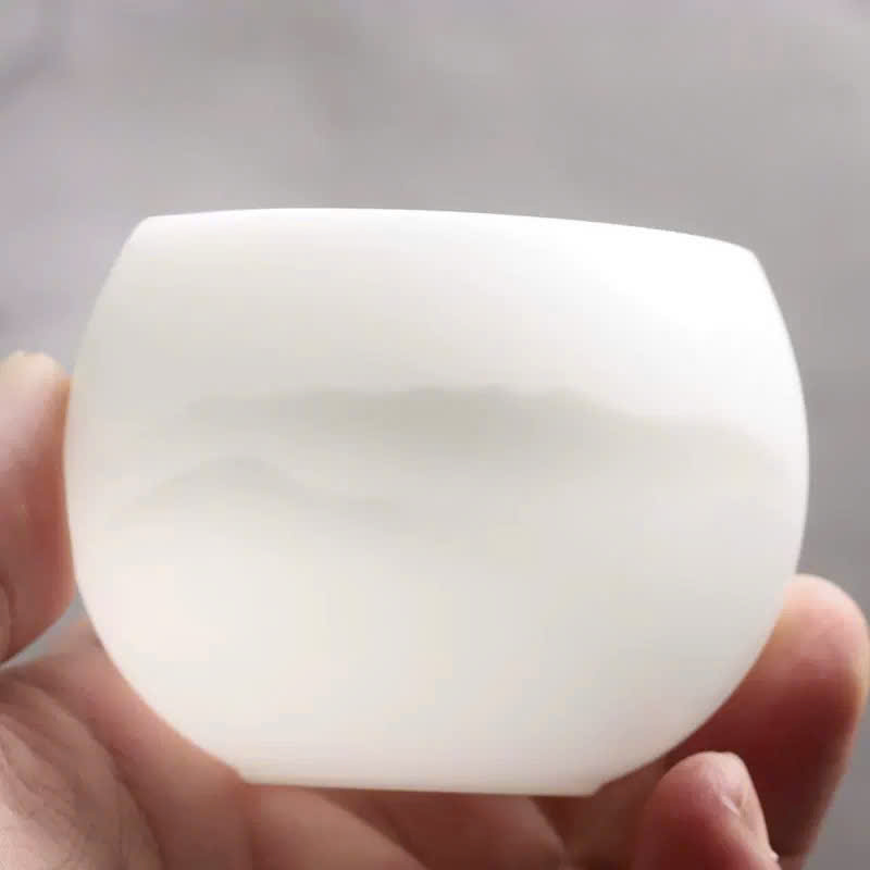 Chén Sứ Trắng Ngọc Đáy Bẹt 3 Hoạ Tiết 100ml CS03 - Ảnh 3