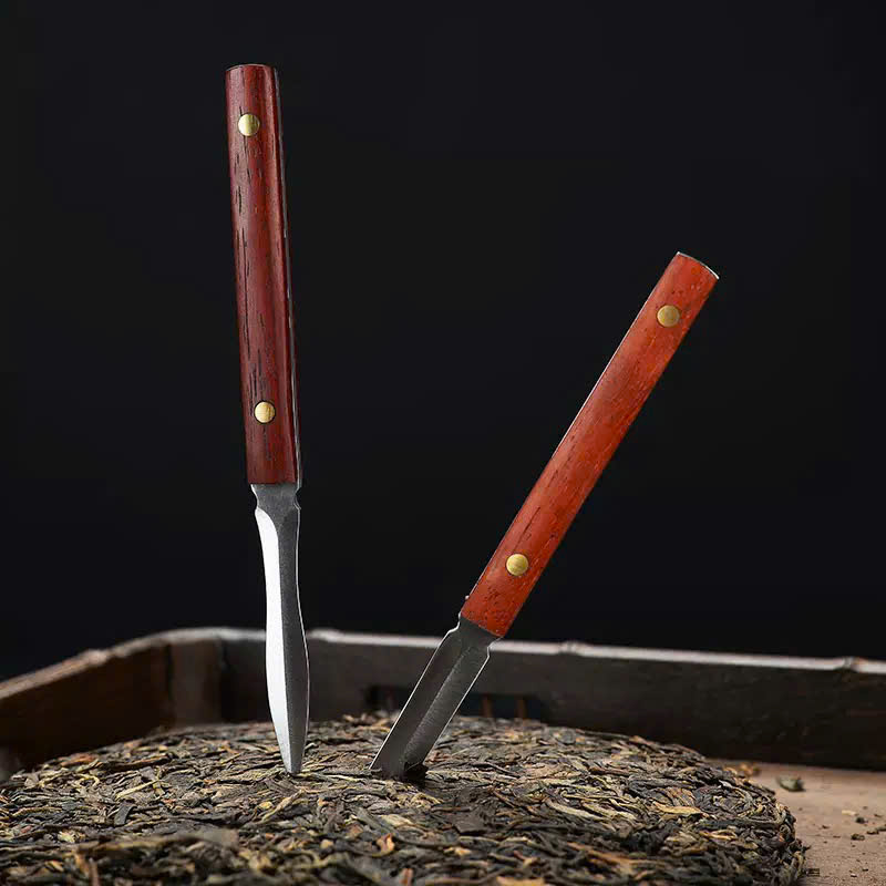 Dao Tách Trà Phổ Nhĩ Lưỡi Ngắn Chuôi Gỗ DC17 - Ảnh 3