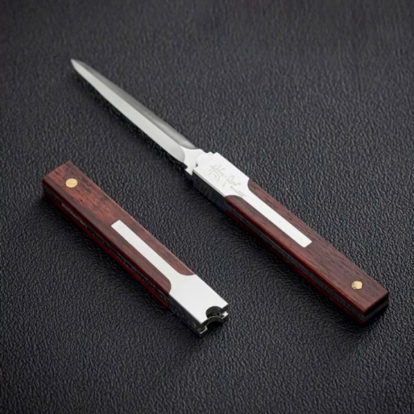 Dao Tách Trà phổ nhĩ cao cấp Chuôi Gỗ đẹp 18cm DC39 - Ảnh 2