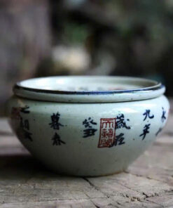 Thuyền trà sứ cảnh đức làm đế dưỡng ấm kt 10.8x13x6cm TT01