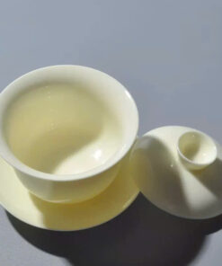 Tiềm Trà Chén Khải Sứ Bạch Định Trơn 170ml AS46