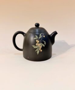 Ấm Nê Hưng Đen Dáng Tần Quyền Trà Trúc 220ml AKC304