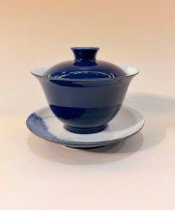 Tiềm Sứ Cảnh Đức Xanh Ngoài Vẽ Hoa Sen Lòng 180ml AS142