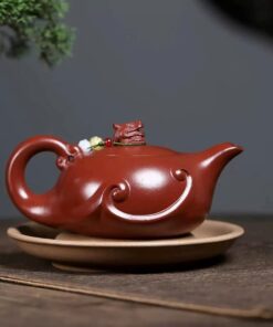 Ấm Tử Sa Hồng Nê Hư Biến Phỏng Cổ Như Ý 340ml ATSM37