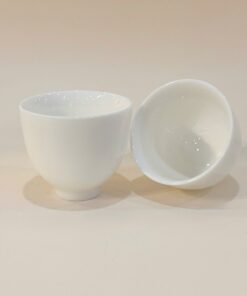 Chén Sứ Bạch Định Trắng Dáng Cao 45ml CS106