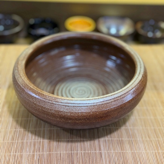 Thuyền trà tử sa dưỡng ấm men hoả biến 20x7cm - TT17 - Ảnh 2