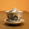 Tiềm-Chén Khải Sứ Cảnh Đức Men Ngũ Thái Hoạ Tay Bách Nhi Đồ 200ml AS159