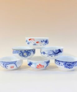 Chén Sứ Cảnh Đức Cỡ To Nhiều Họa Tiết 8x3,5cm 100ml CS27