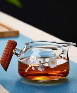Chén Tống Thủy Tinh Quai Gỗ Dáng Thấp CT05-2