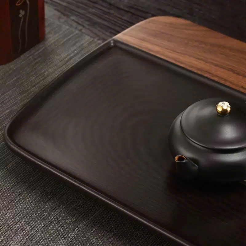 Khay Trà Bakelite Vân Gỗ Óc Chó 60*25*3.5cm KTG45 - Ảnh 3