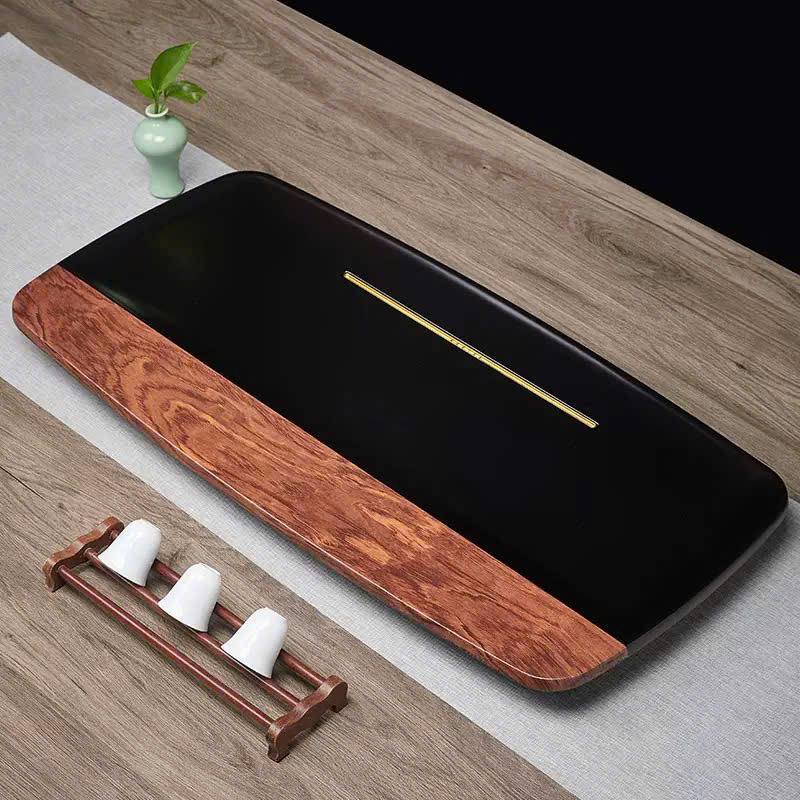Khay Trà Vân Gỗ Hương Mặt Bakelite 80*40*3cm KTG47