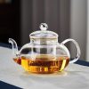 Ấm Thuỷ Tinh Đun Trà Hoa 600ml ATT01