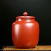 Hũ Đựng Trà Tử Sa Chu Nê Trơn Dáng Trụ Dung Tích 1L2 HT110-1