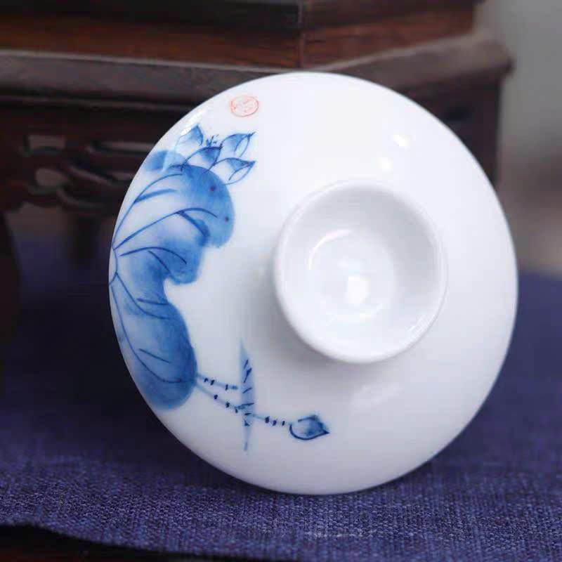 Chén Khải Sứ Cảnh Đức Liên Ngư 150ml AS16 - Ảnh 3