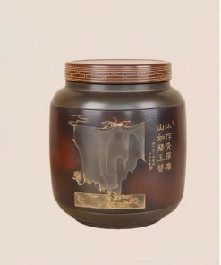 Hũ trà tử sa Nê Hưng Sơn Thủy 1,5L HT61