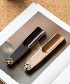Xúc Trà Gỗ Gụ 2 Màu Cán Như Ý 15x3.1cm XT05